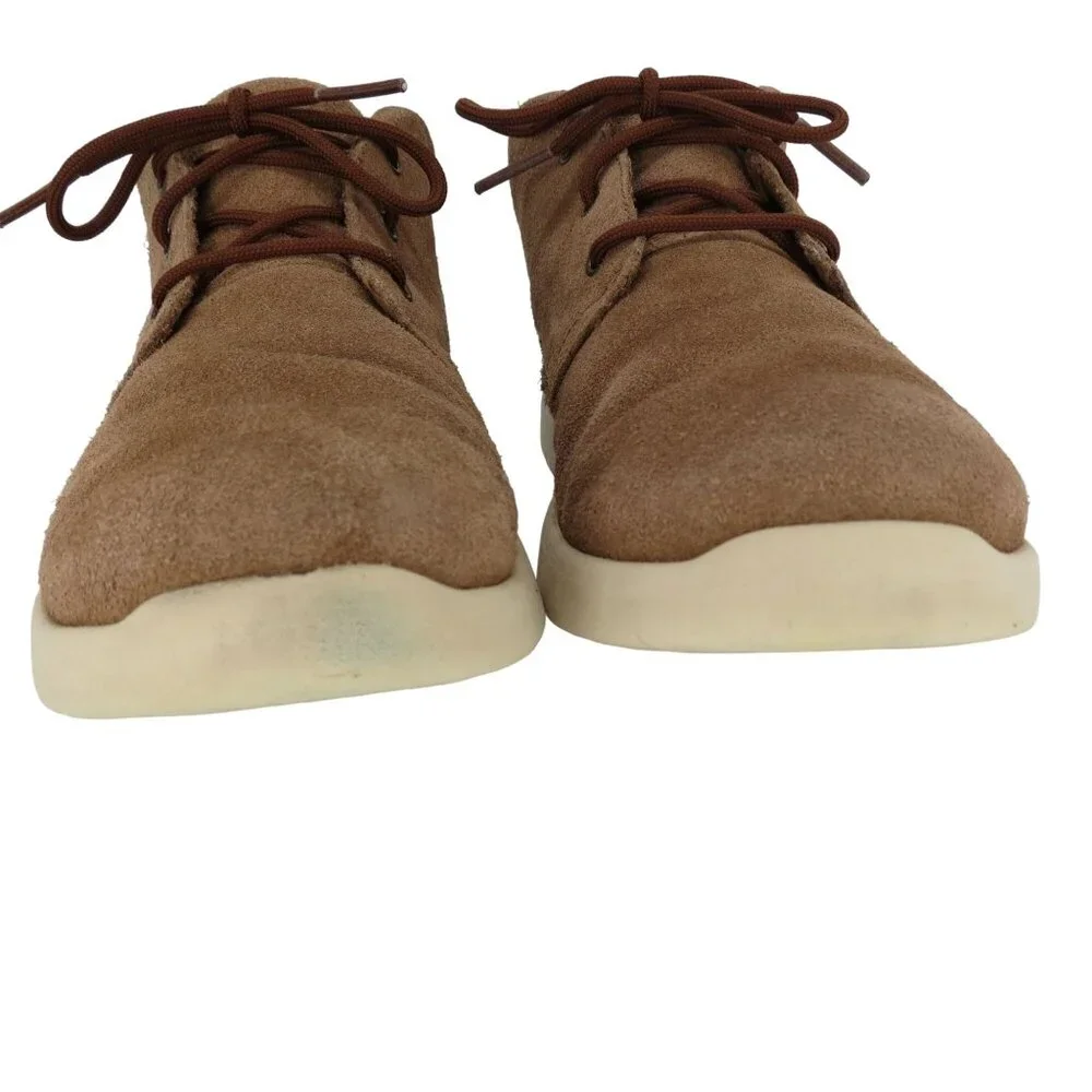 UGG Kids' Canoe II Tan Suede Chukka Boots Size 2 Lace-Up Versatile